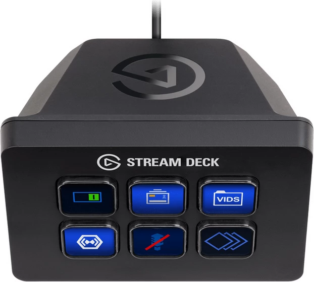 Kontroller streaming Elgato Stream Deck Mini 10GAI9901, 6 taste, USB, e zezë