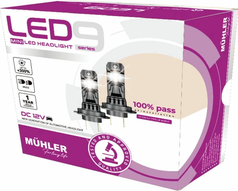 Lampa Led H4 Mini Led9 Muhler