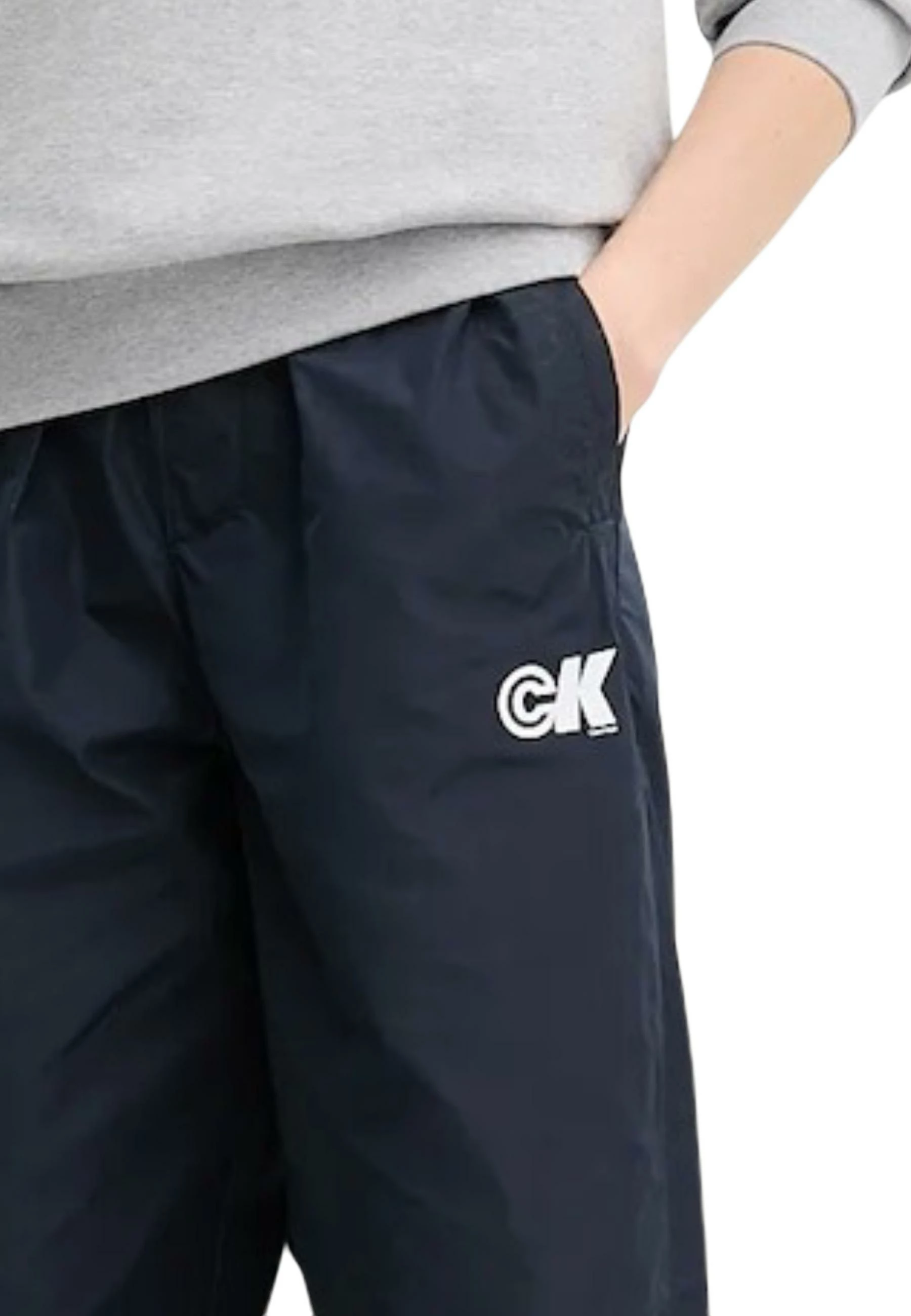 Pantallona sportive Calvin Klein Jeans LV047C627G për femra, kaltër e errët [Madhësia: S]