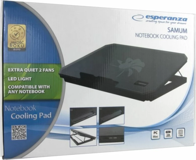 Pad ftohës për laptop Esperanza EA141, i bardhë