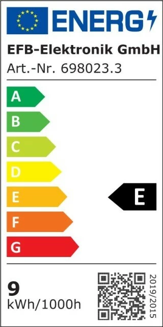 Ndriçues LED për rack 19" EFB Elektronik Basic LED, 1U, 8W, i bardhë