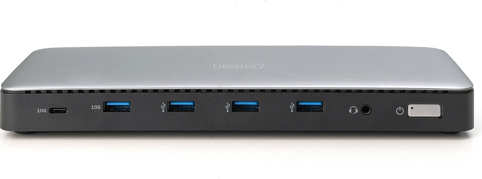 Docking station Digitus USB-C 3.2 Gen 2, 4K HDR, 3x HDMI, 2x DP, RJ45, audio, me adapter rryme, argjendtë