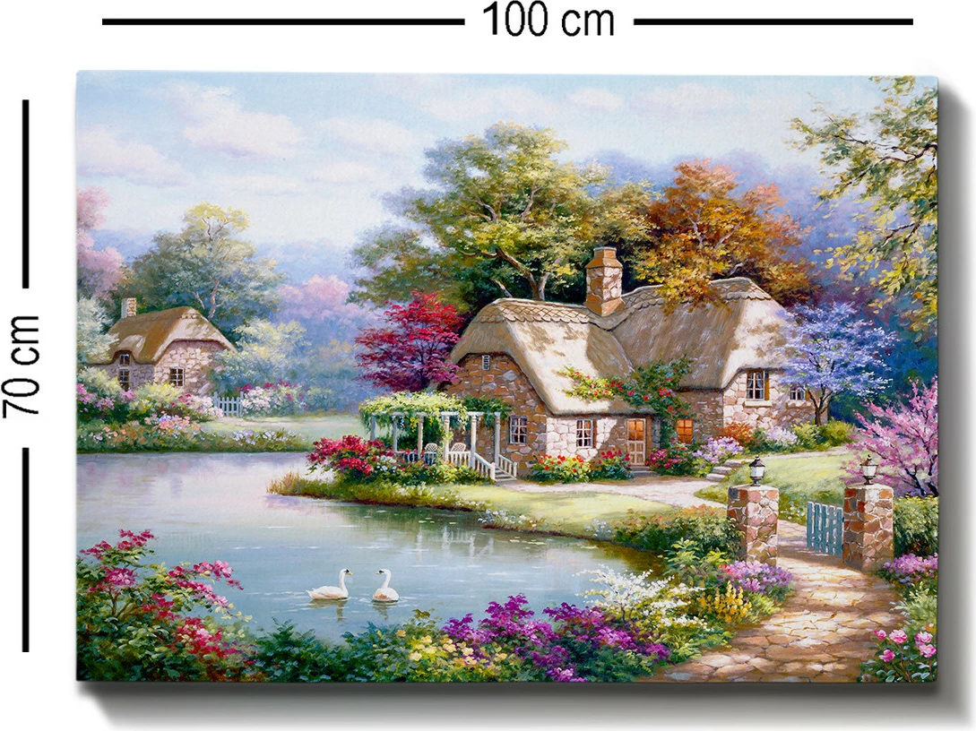 Pikturë dekorative në kanavacë Wallity, kanavacë tablo, 70x100cm - 111