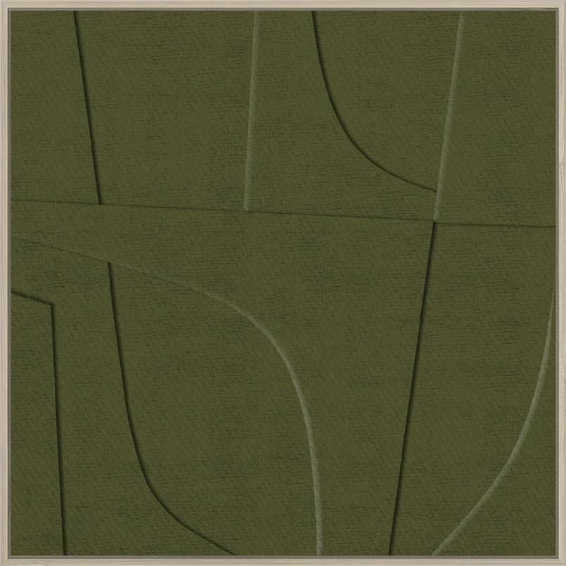 Pikturë dekorative Acete, MDF, ngjyrë ulliri-natyrale, 77x77x4cm
