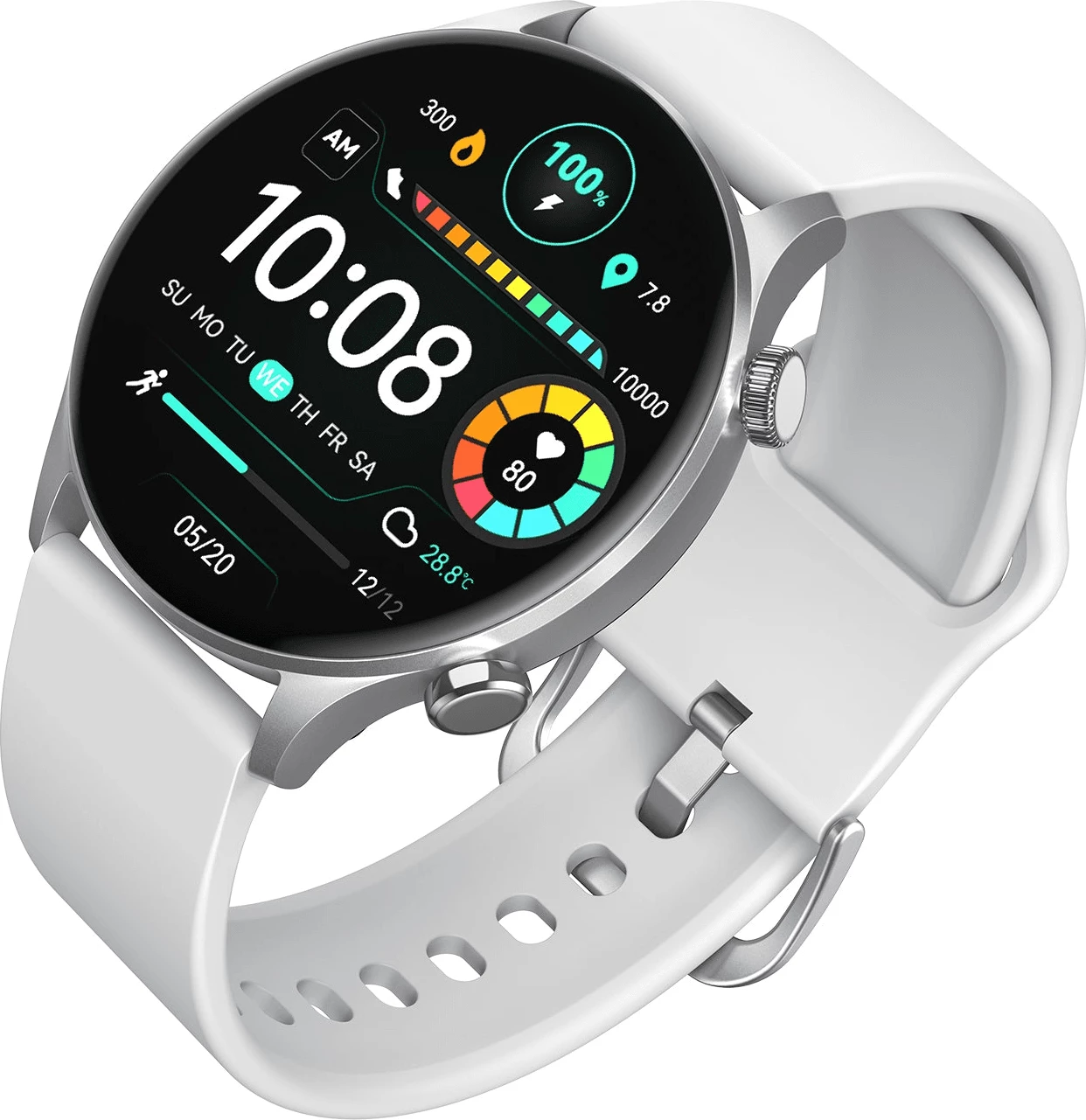 Smartwatch Haylou RT3 LS16, AMOLED 1.43\", Bluetooth 5.2, IP68, 280 mAh, Argjendtë