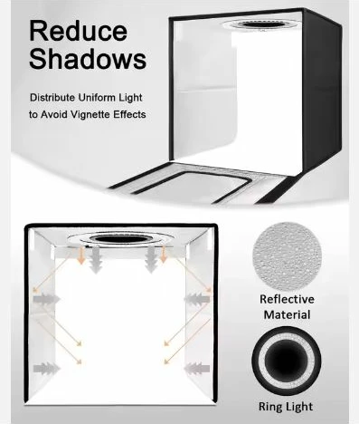 Kuti fotografike me drita LED KFP, për fotografi profesionale të produkteve