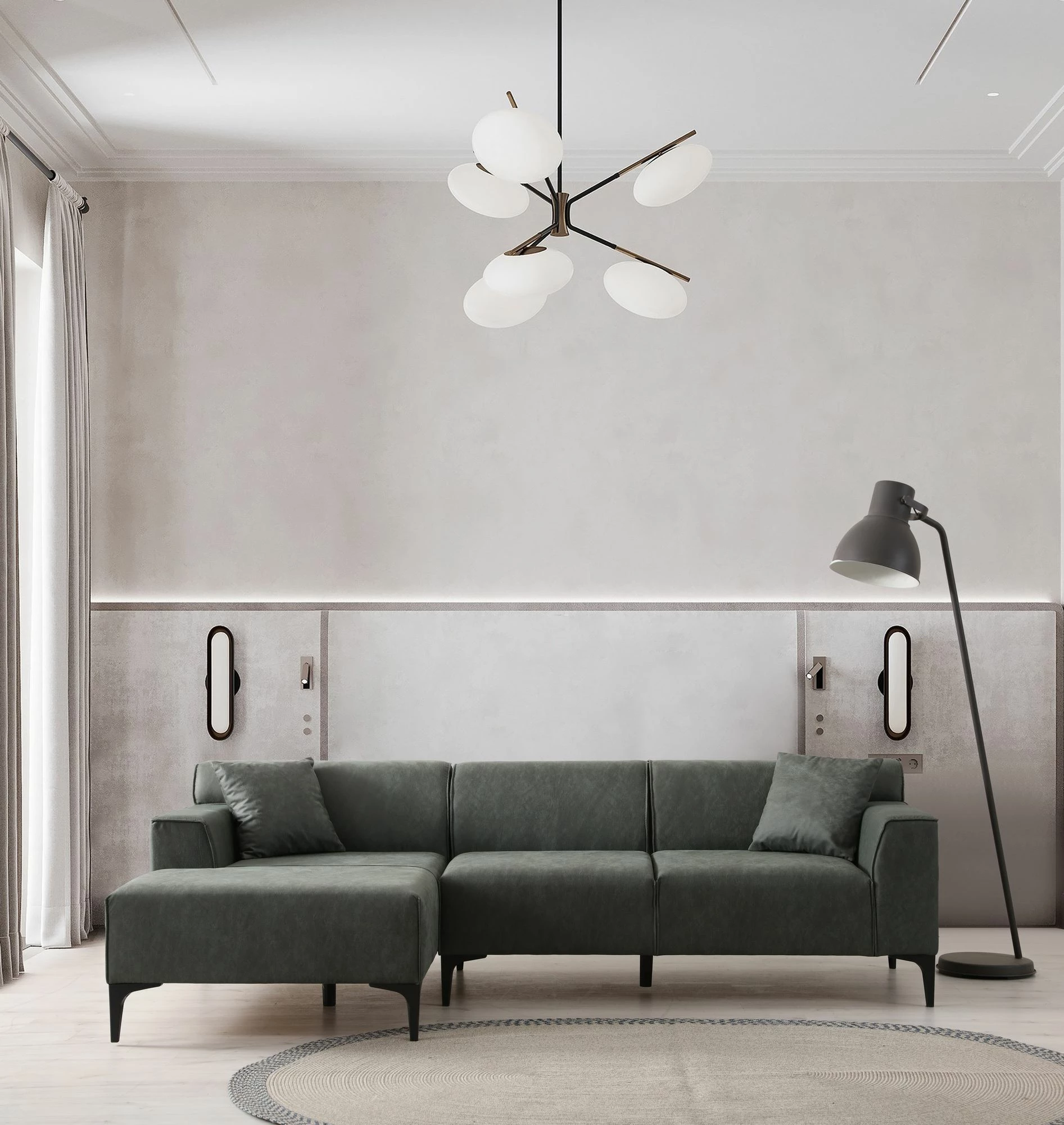 Këndare New Petra, ngjyrë e gjelbër, Atelier del Sofa