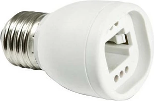 Adapter soketi Synergy21 E27 në G23/G24, i bardhë