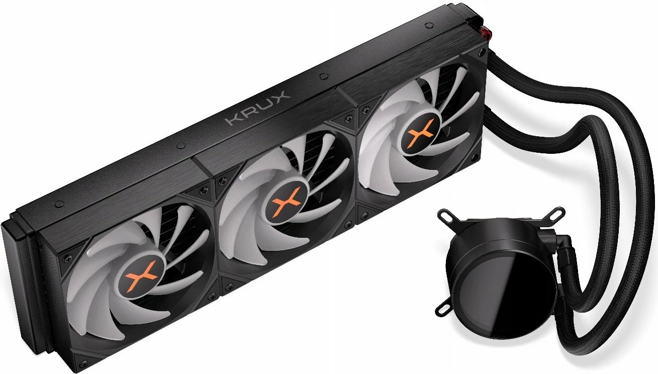Ftohje me ujë Krux HydroX 360 ARGB KRXE002, radiator 360mm, 3x120mm PWM