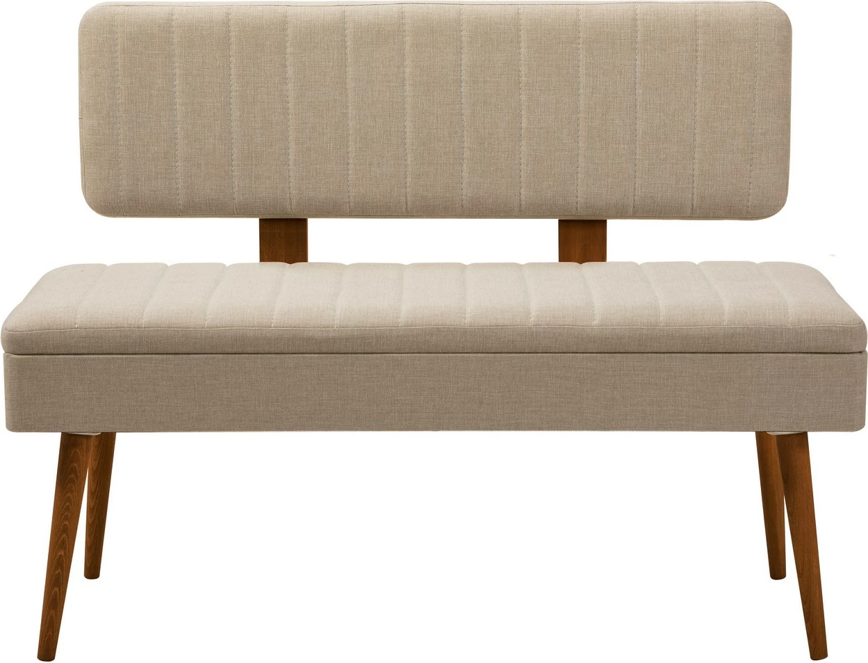 Set tavoline e zgjatshme me karrige, bankë dhe konsol (6 copë), Skye Decor, Vina Bench 04 1005, ngjyrë arre, krem