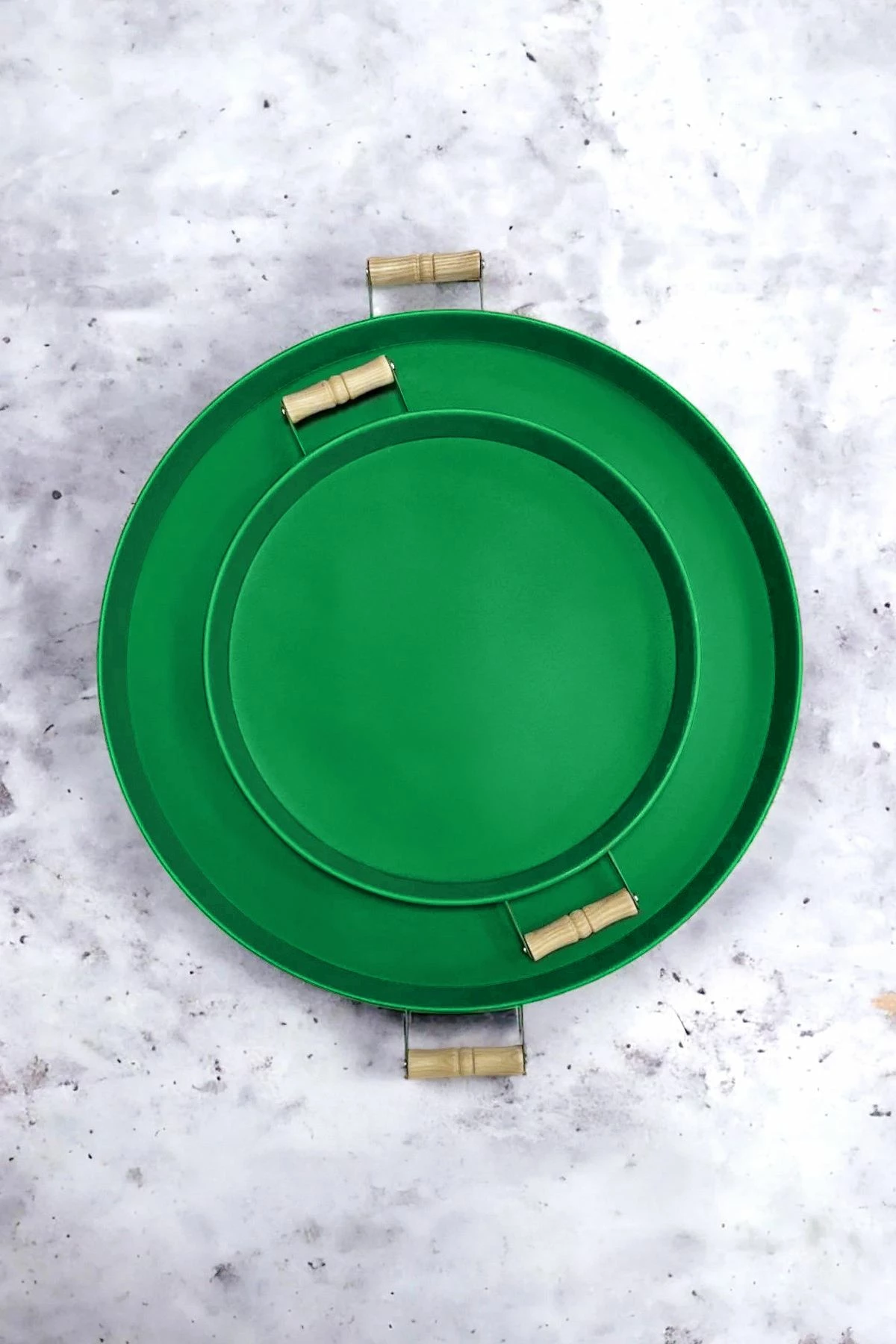 Set tabakash (2 copë), Hermia Concept, M0185 - 2, ngjyrë e gjelbër