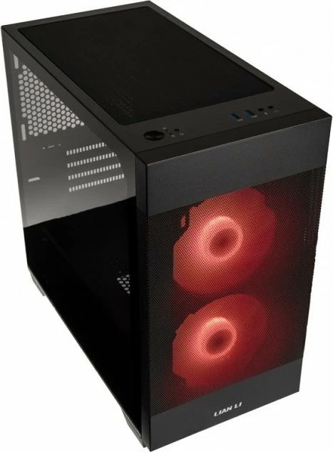 Kasë Lian Li LANCOOL 205M Mesh Micro Tower për Micro-ATX/Mini-ITX, 2x140mm ARGB fan, e zezë
