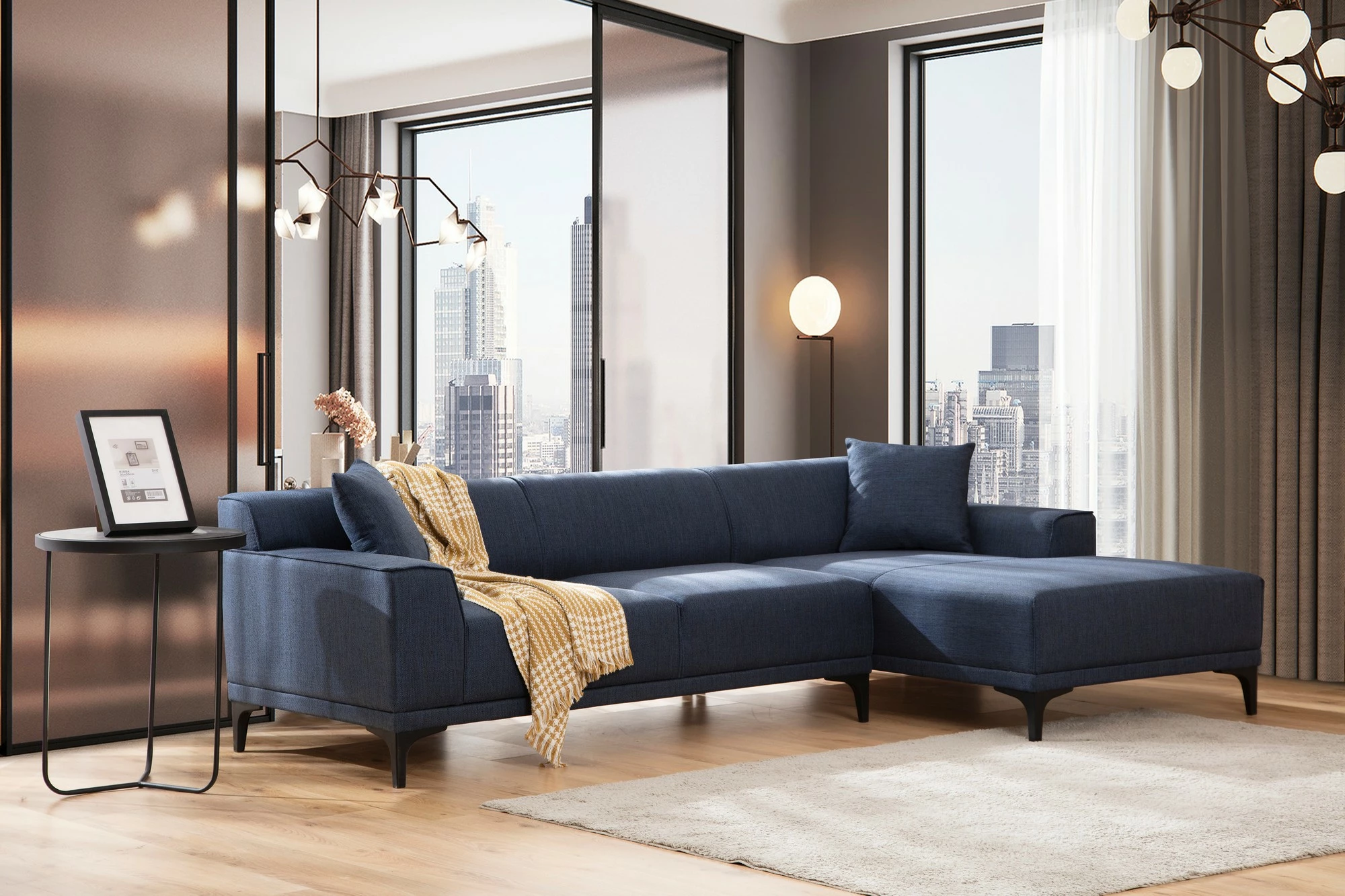 Këndare Petra R, ngjyrë kaltër, Atelier del Sofa