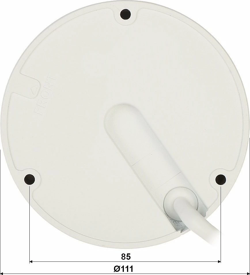 Kamerë IP Dahua IPC-HDBW3842E-AS-0280B 8.3MP Dome, IP67/IK10, PoE, mikrofon, e bardhë