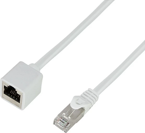 Kablë rrjeti LogiLink Cat.6A, zgjatues RJ45, 2 m, e bardhë