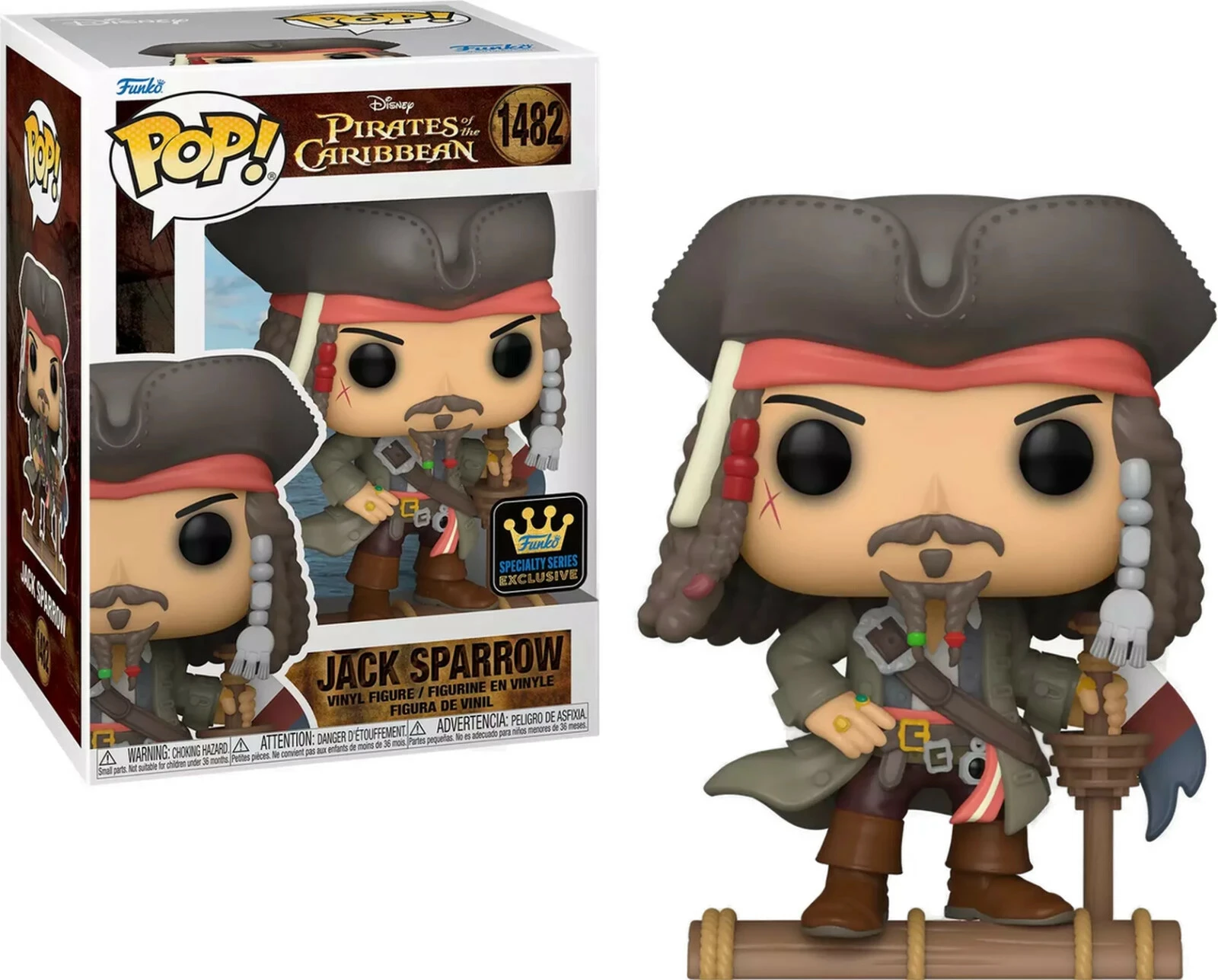 Figurinë koleksionuese Funko POP! Movies Pirates of the Caribbean Jack Sparrow (Opening)