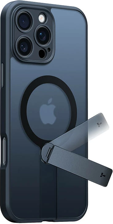 Mbështjellës Torras Pstand Spin për iPhone 16 Pro, i zi