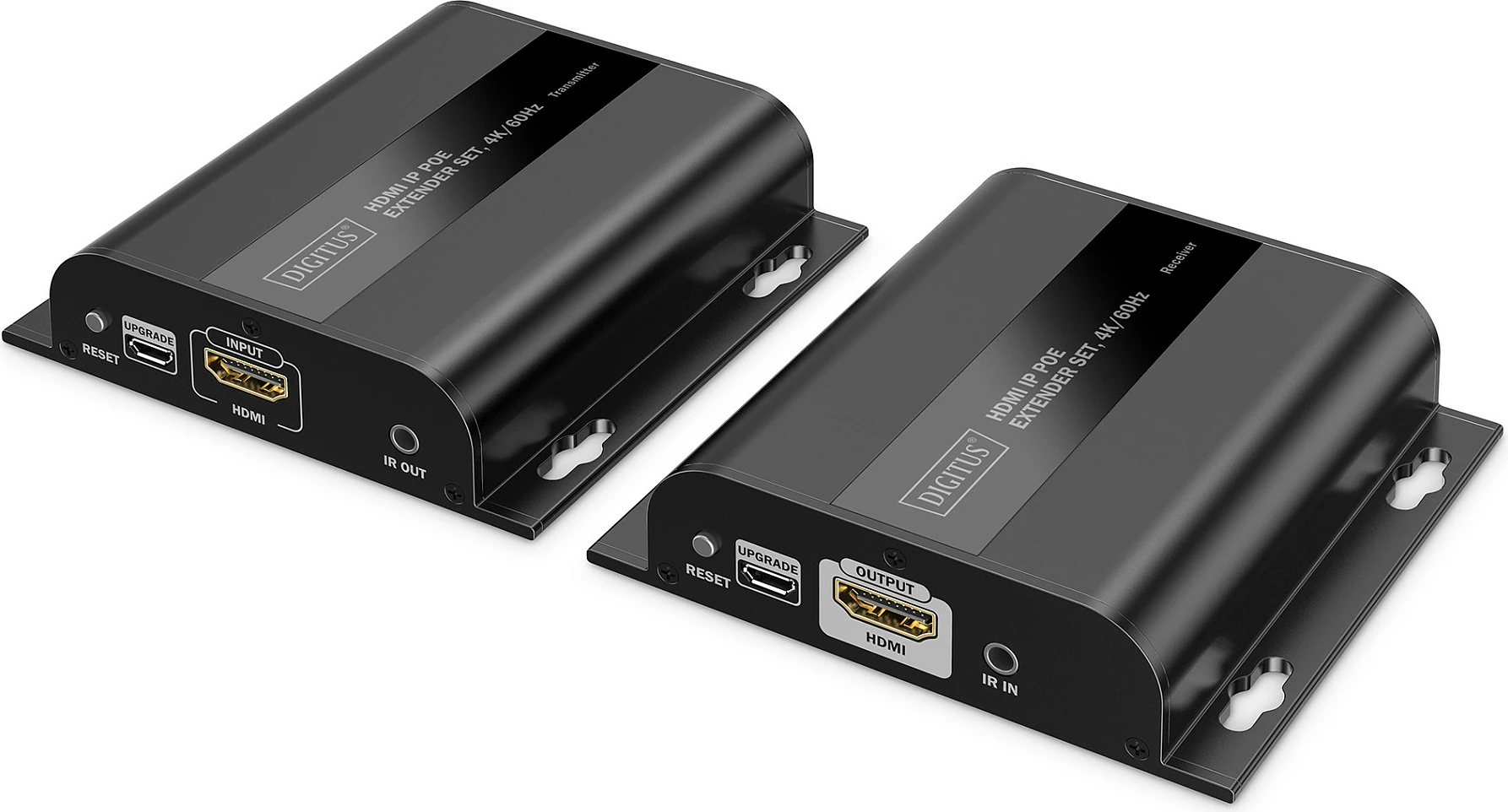 Set extender HDMI IP PoE Digitus 4K/60Hz, deri 200m, i zi