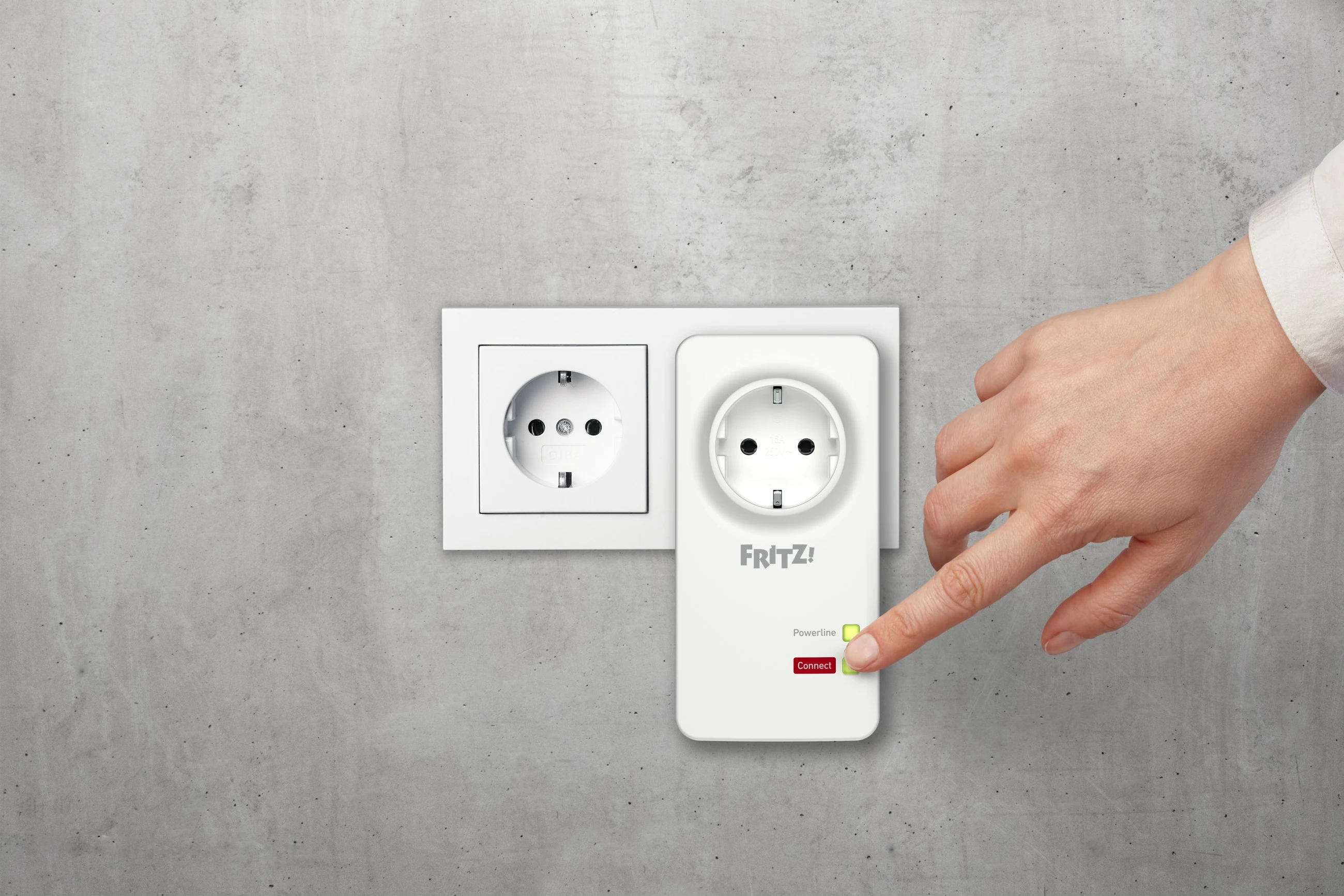 Set Powerline AVM FRITZ!Powerline 1220, 1200 Mbit/s, Type F, Gigabit Ethernet, Bardhë