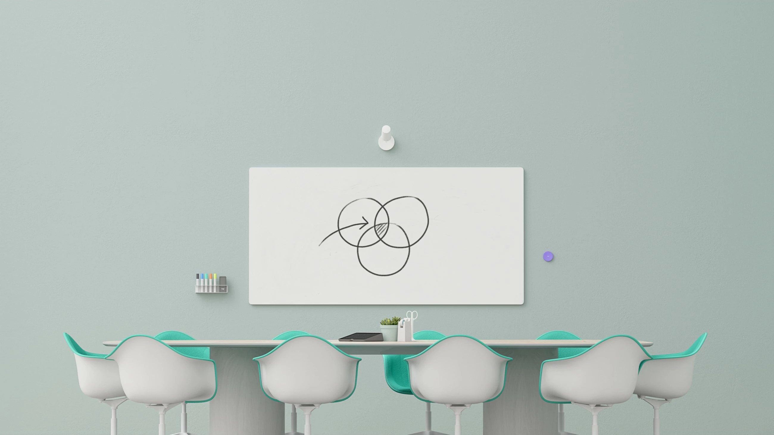 Kamera për dërrasë të bardhë Logitech Scribe, Full HD, 1920 x 1080 pixels, e bardhë