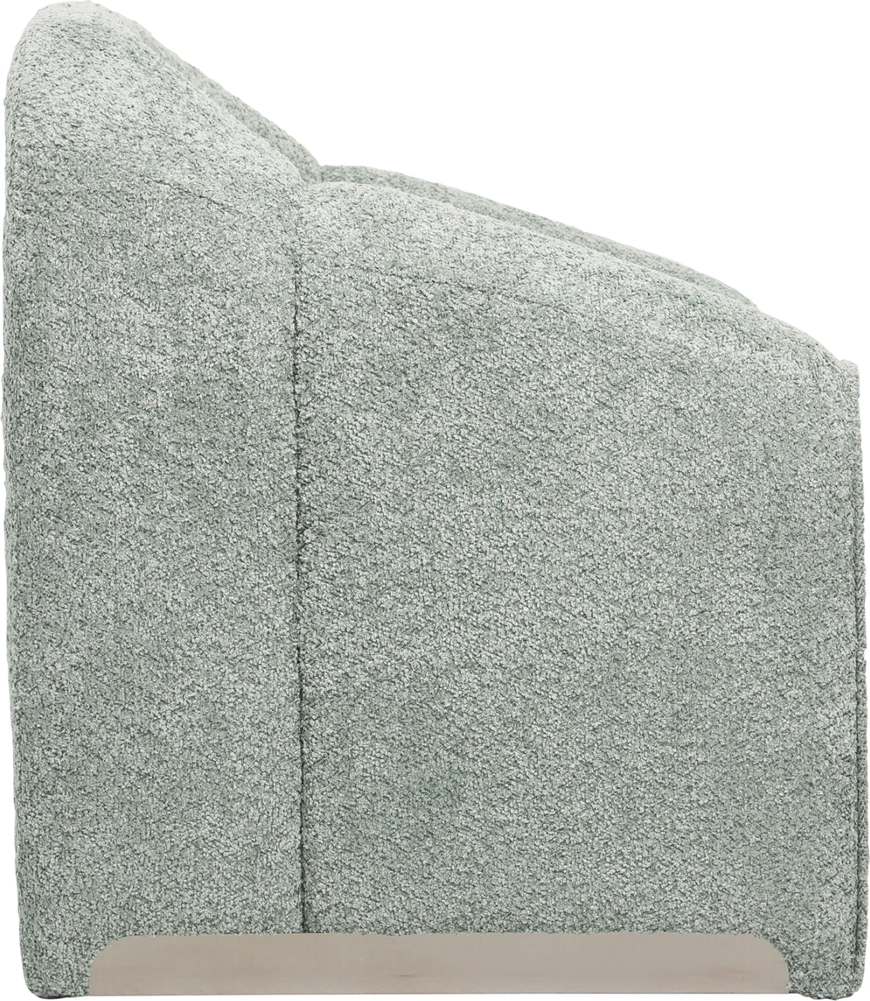 Karrige SPINER, ngjyrë fistik, pëlhurë boucle, 81x64x74H cm