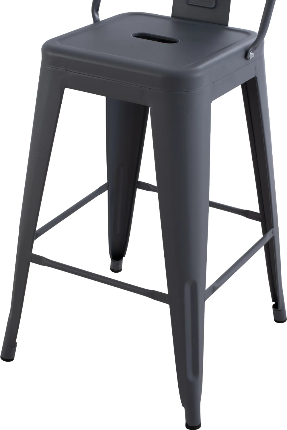 Karrige për bar, lartësi mesatare, MELITA-PRO, FH8574.50, metal, ngjyrë gri, 43x43x88H cm