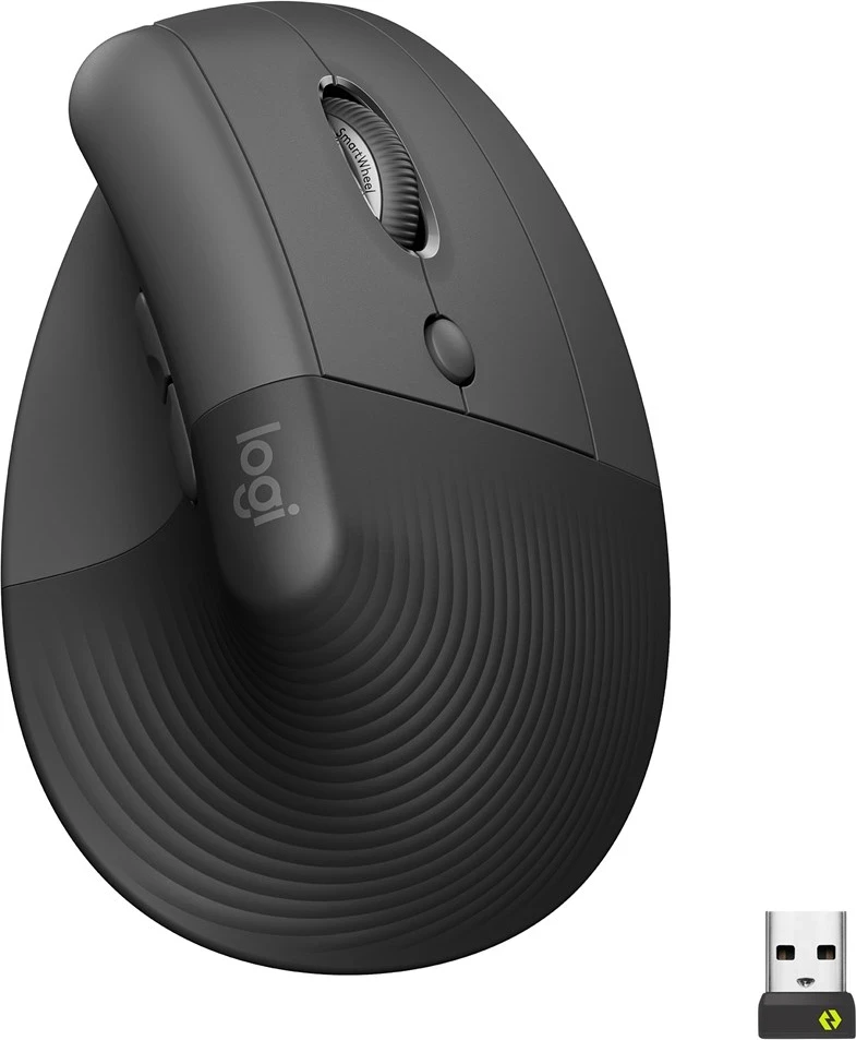 Mausi Ergonomik Logitech Lift, Grafite