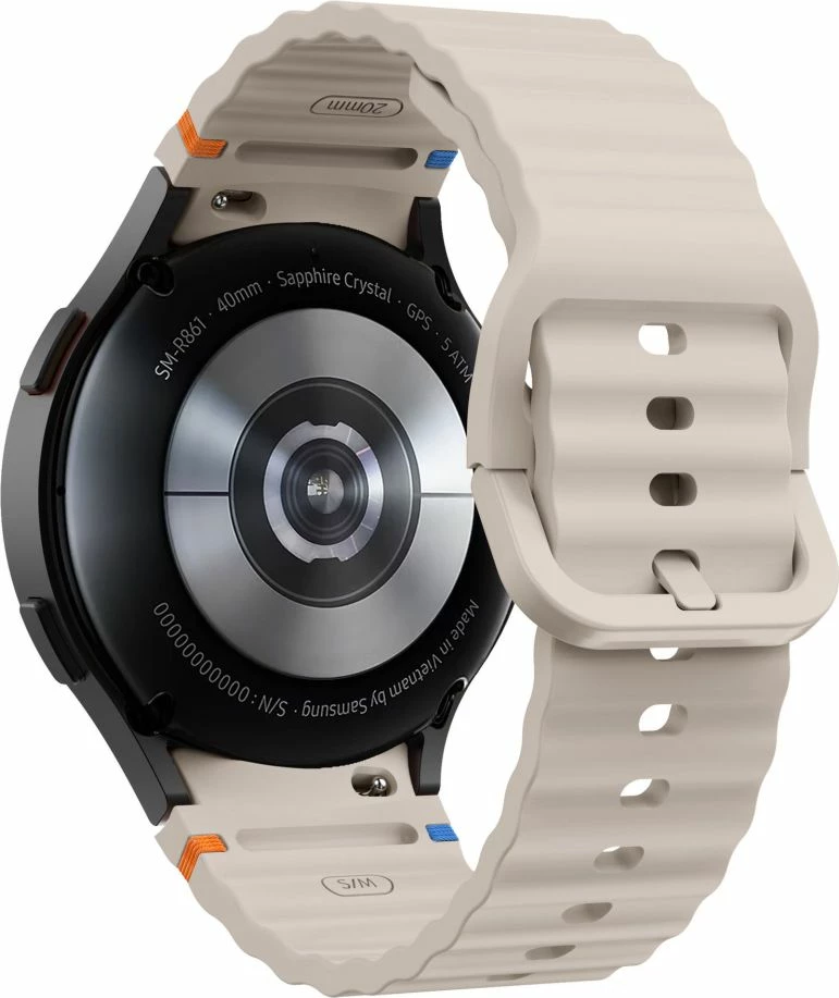 Rrip silikoni për smartwatch Tech-Protect për Samsung Galaxy Watch 4/5/5 Pro/6/7/FE, Bezhe