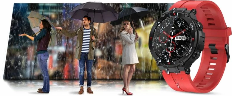 Smartwatch Gravity për meshkuj, e zezë