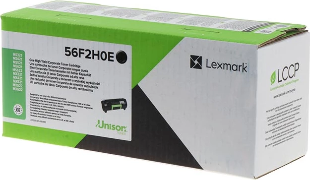 Toner Lexmark 56F2H0E rendiment i lartë 15000 faqe XL, zi