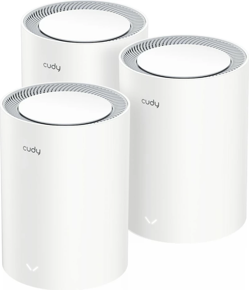 Ruter Wi‑Fi mesh, Cudy, M3600, Wi‑Fi 7 BE3600 3.6 Gb/s, tri porta Gigabit, Dual Band, 3-Pack, i bardhë