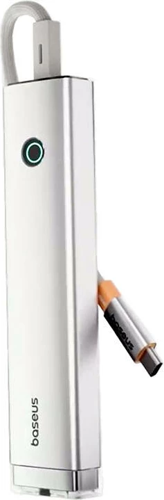 Hub USB-C 5-në-1, Baseus, UltraJoy BS-OH165, HDMI 4K@60Hz, USB3.0 x2, PD 100W, RJ45 1Gbps, argjendtë