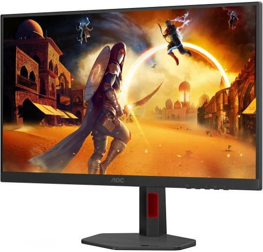 Monitor gaming AOC U27G4R 27" UHD 160Hz / FHD 320Hz IPS 1ms HDR400, e zezë/e kuqe