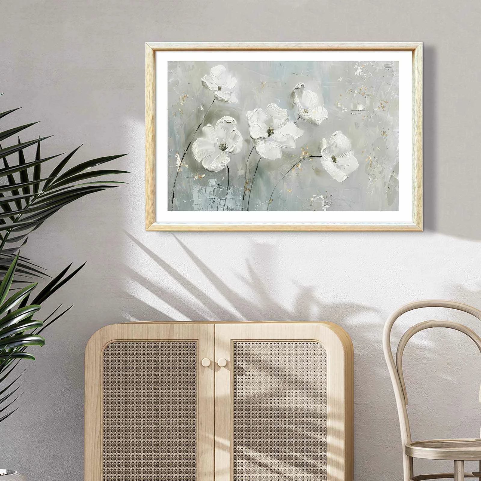 Pikturë dekorative me kornizë MDF Wallity, Ahswabisabi-004, 42x62cm