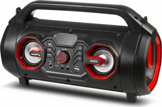 Altoparlant portativ Audiocore AC875 20W Bluetooth 5.0 me radio FM, RGB, bateri 2000mAh, USB/USB-C, i zi, set me telekomandë