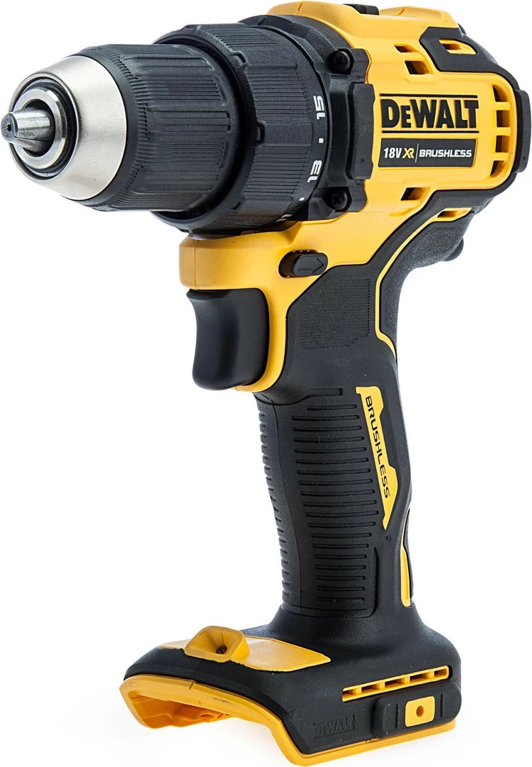Aku trapan Dewalt DCD708N 18V brushless 65Nm mandrinë 13mm, verdhë/zi, bare (pa bateri/karikues)