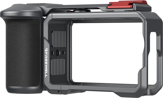 Kafaz mbrojtës Freewell Creator Pro Cage FW-OA6-PROCAGE për DJI Osmo Action 6, set me dorezë dhe rrip dore