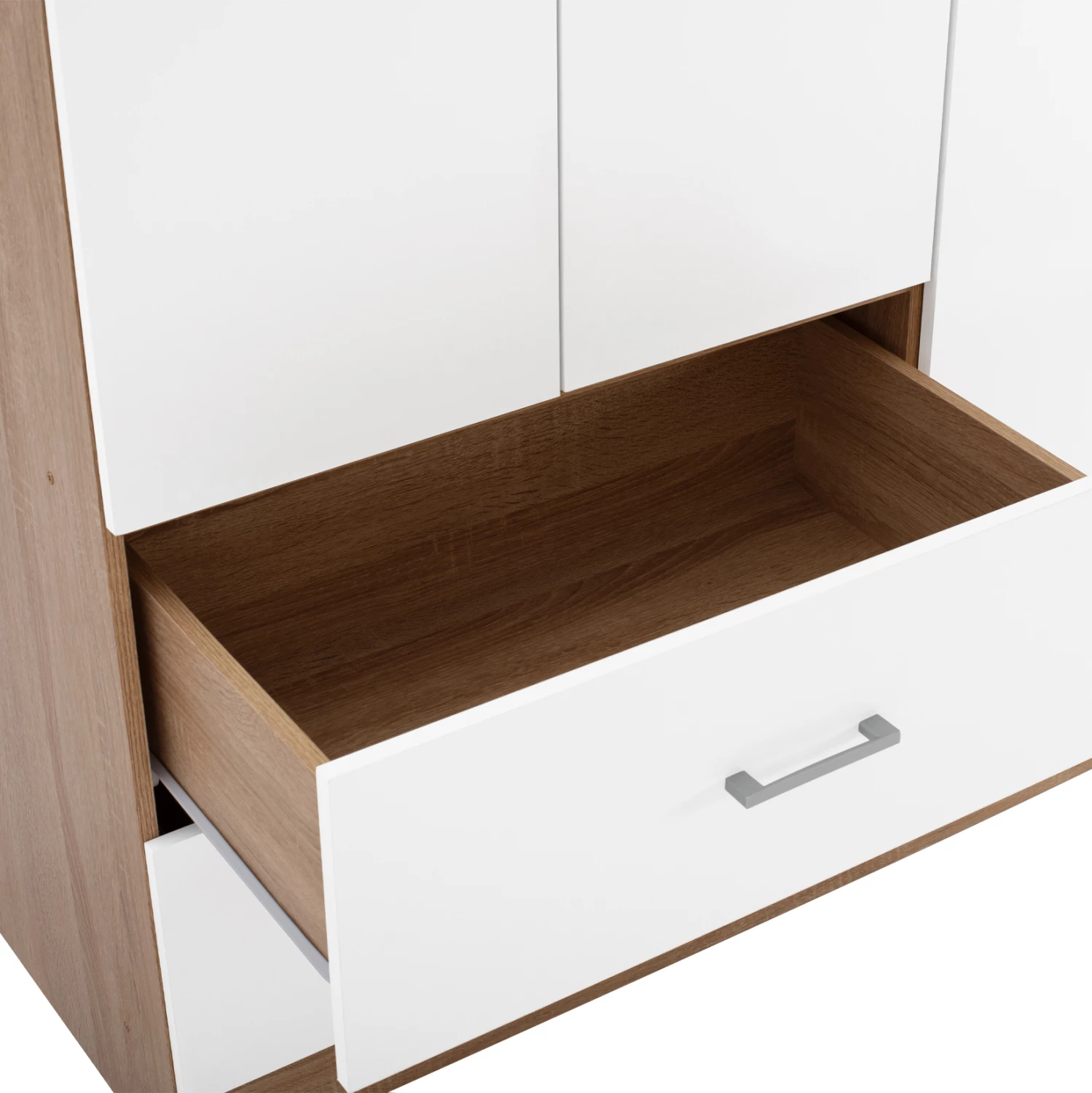 Dollap FH340.06, 89x42,5x181 cm, i kaftë/ i bardhë