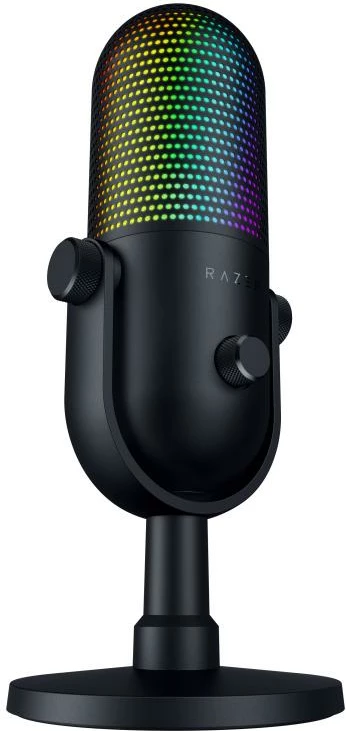 Mikrofon, Razer, Seiren V3 Chroma RZ19-05060100-R3M1, USB, ndriçim Chroma RGB, i zi
