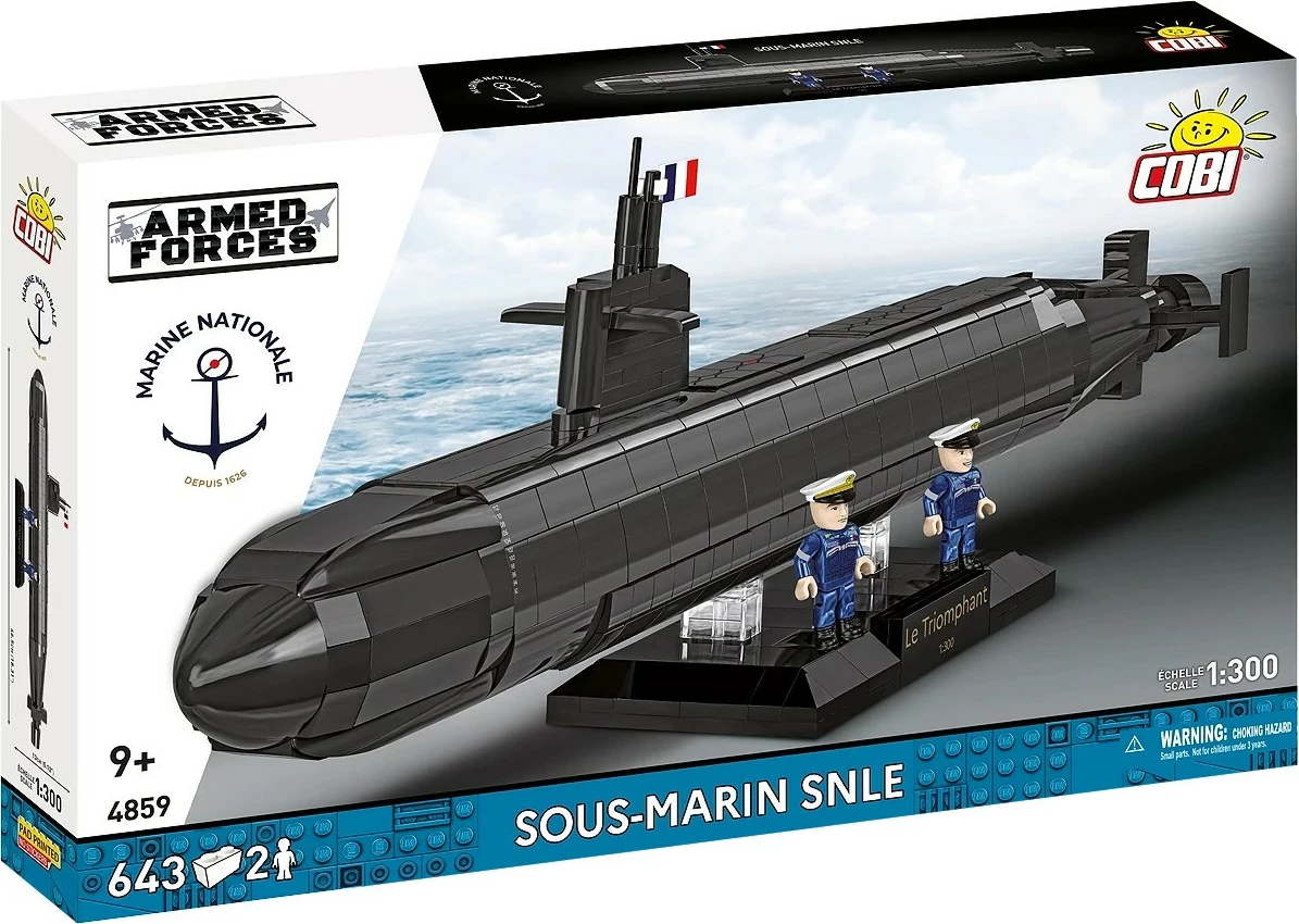 Set blloqesh ndërtimi, Cobi, COBI-4859 SNLE Submarine 1:300, 643 copa, set i madh