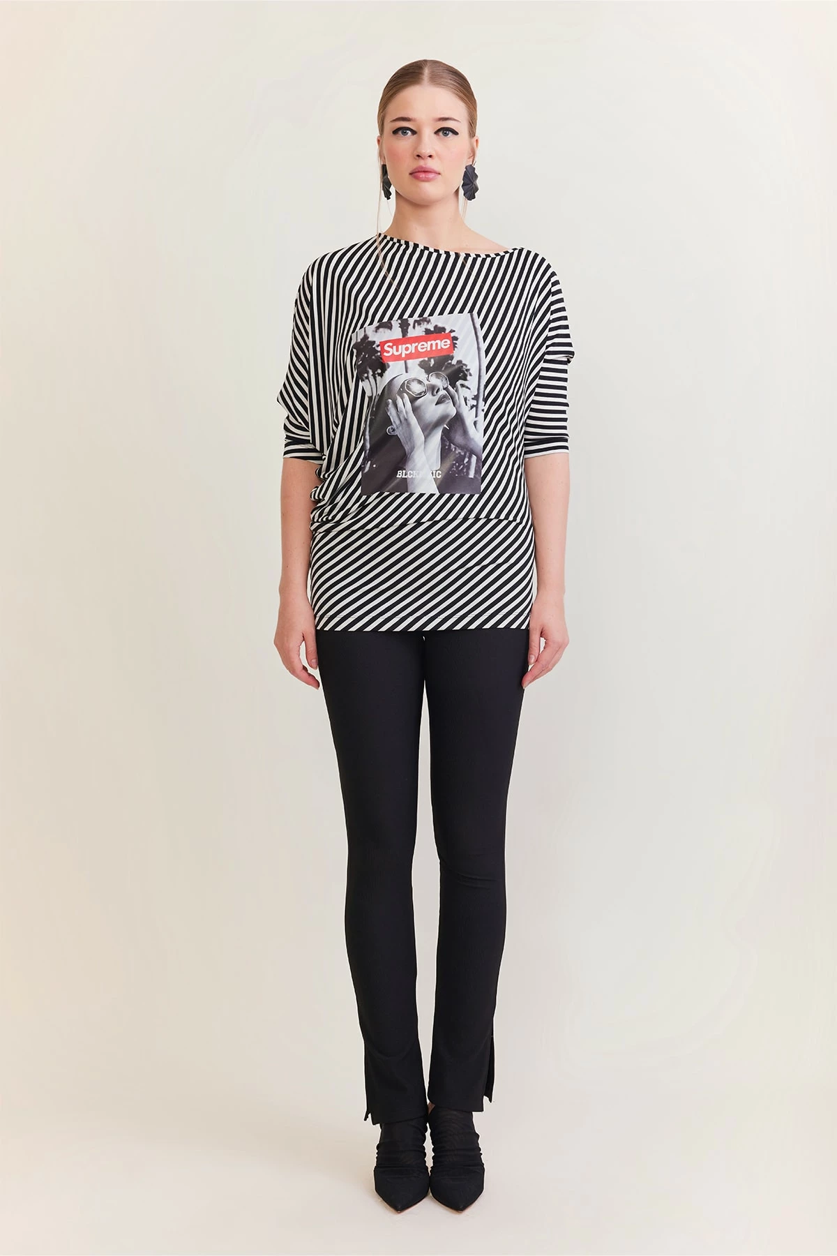 Bluzë për femra Verda , e bardhë e zi