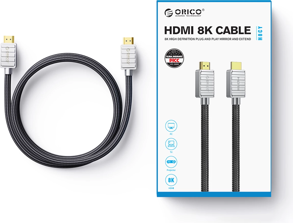 Kabllo HDMI Orico H4CY, HDMI 2.0, 4K, 3 m, e zezë