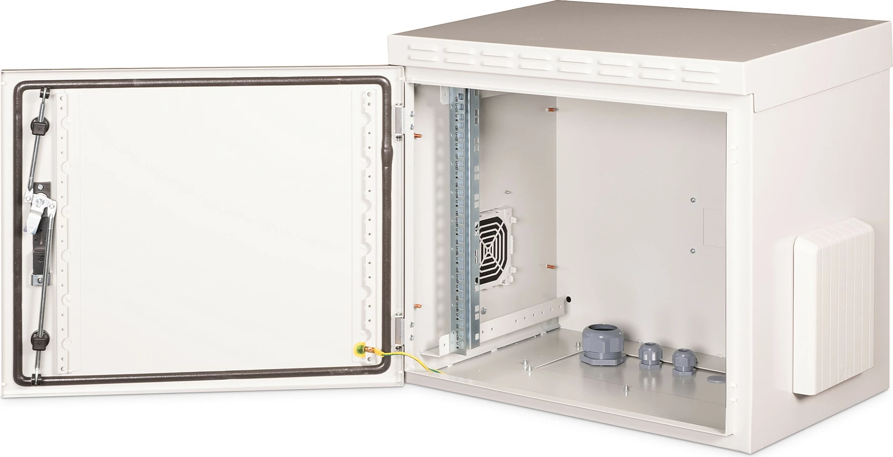 Kasë murale Digitus, për pajisje rrjeti, ngjyrë e bardhë