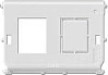 Prizë rrjeti Jung 54-2WE UMA-CAT6A Qmax, 2x RJ-45, Cat 6a, e bardhë