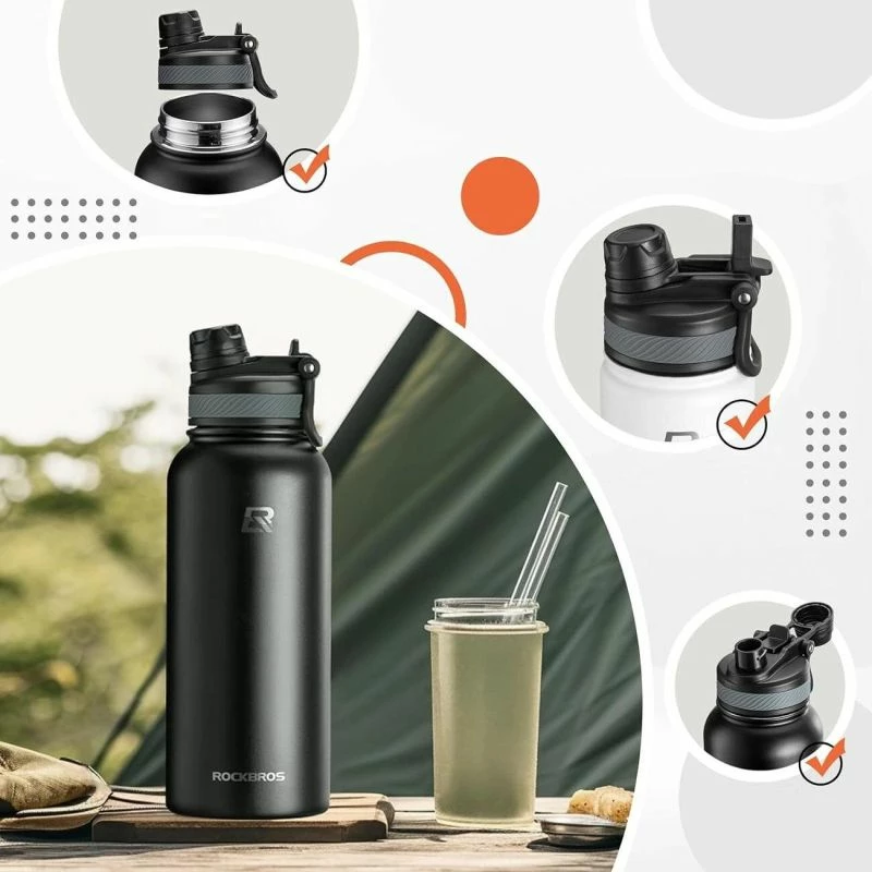 Shishe termike Rockbros, e zezë