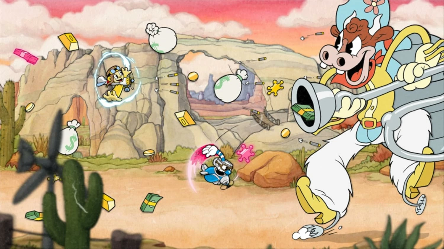Lojë Nintendo Switch iam8bit Cuphead, PEGI 7, përfshin The Delicious Last Course