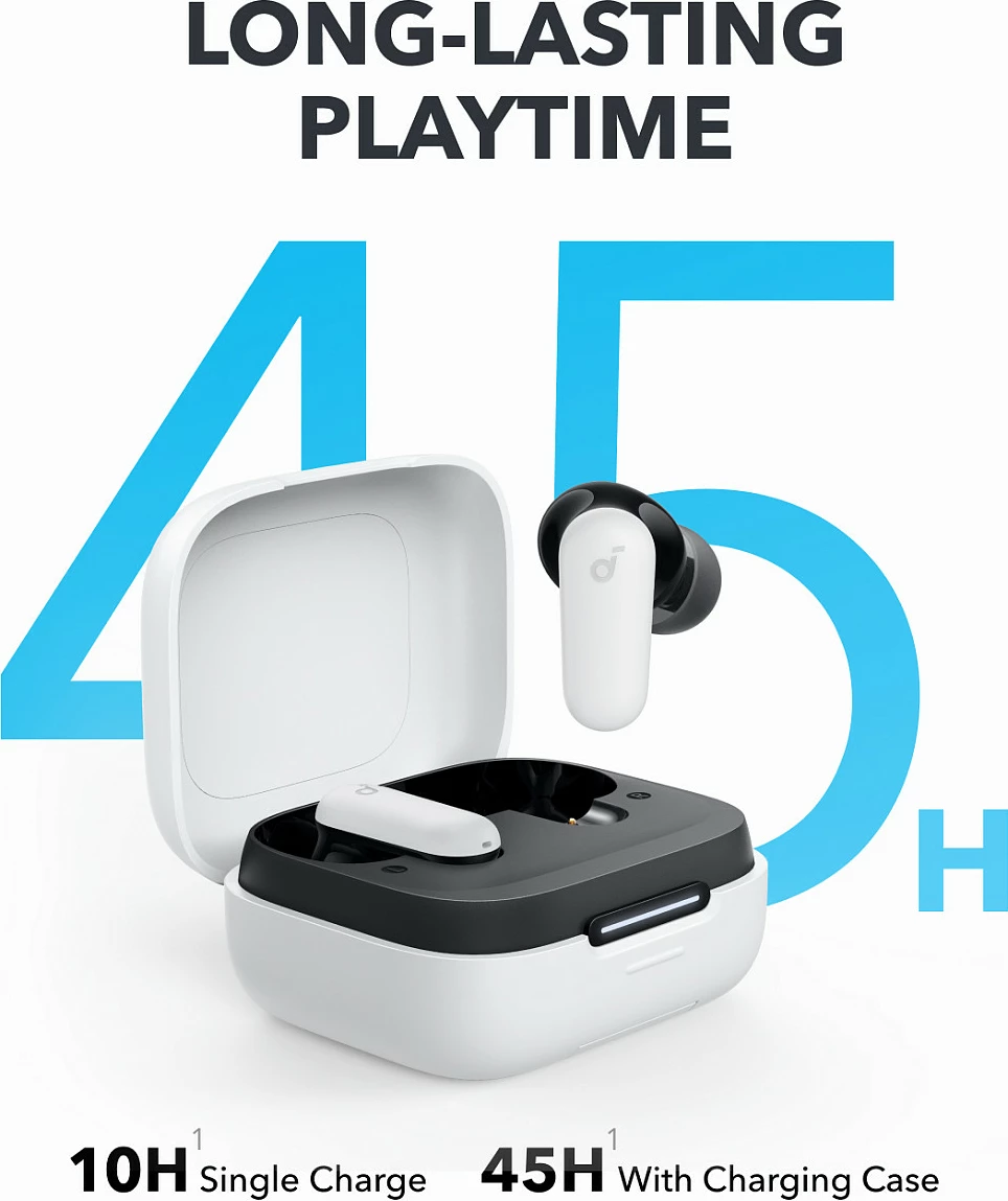 Kufje Anker Soundcore P31i, TWS, ANC, USB-C, IP55, të bardha