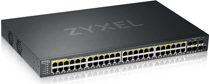 Switch rrjeti Zyxel GS2220-50HP, Managed, 48 porta Gigabit Ethernet, PoE, i zi