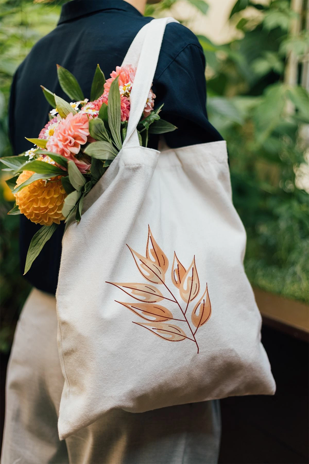 Torbë tote Zoozie Bags, model 31, shumëngjyrëshe