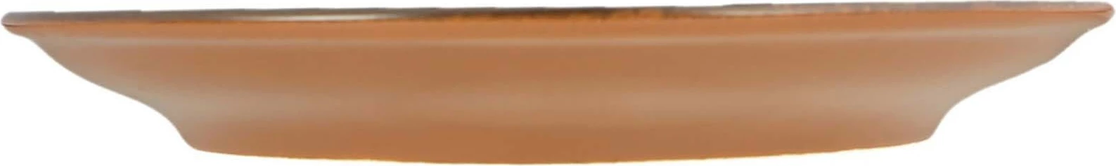 Pjatë e sheshtë Porland Lykke Ø250 mm, kafe, set 6 copë